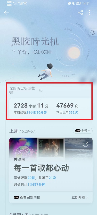 网易云音乐听歌时间在哪里看 听歌时长查询方法分享