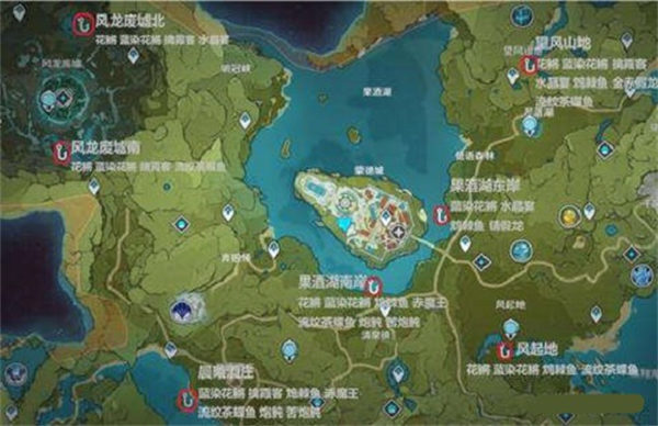原神蒙德有哪些钓鱼点位 蒙德钓鱼点位全分享