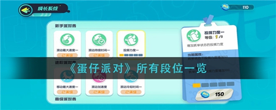 蛋仔派对所有段位一览 蛋仔派对段位都有哪些