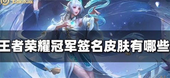 王者荣耀冠军签名皮肤是哪些 冠军签名皮肤一览