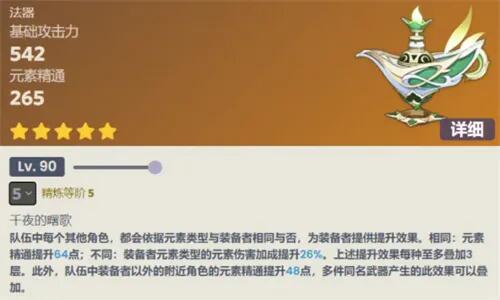 原神千夜浮梦可以给谁用 千夜浮梦适配角色详解