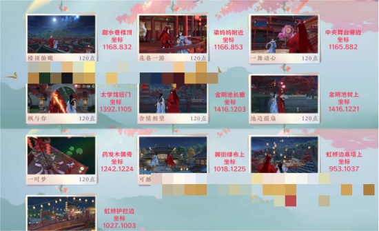 逆水寒手游情缘打卡地点有哪些 情缘打卡位置分享