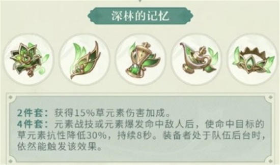 原神深林的记忆适用于哪些角色 深林的记忆适用角色推荐