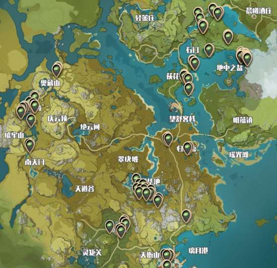 原神莲蓬在哪里采集 原神莲蓬在采集位置介绍