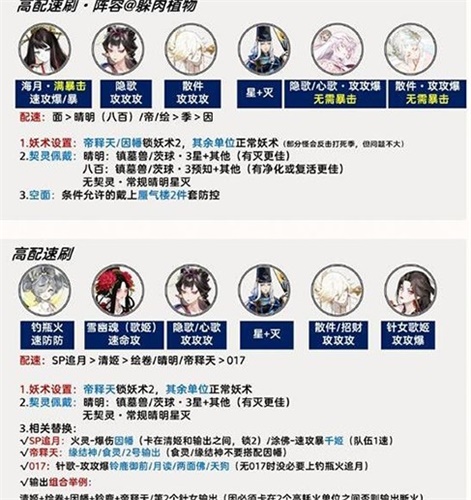 阴阳师百鬼逸闻阵容怎么搭配 百鬼逸闻阵容搭配推荐